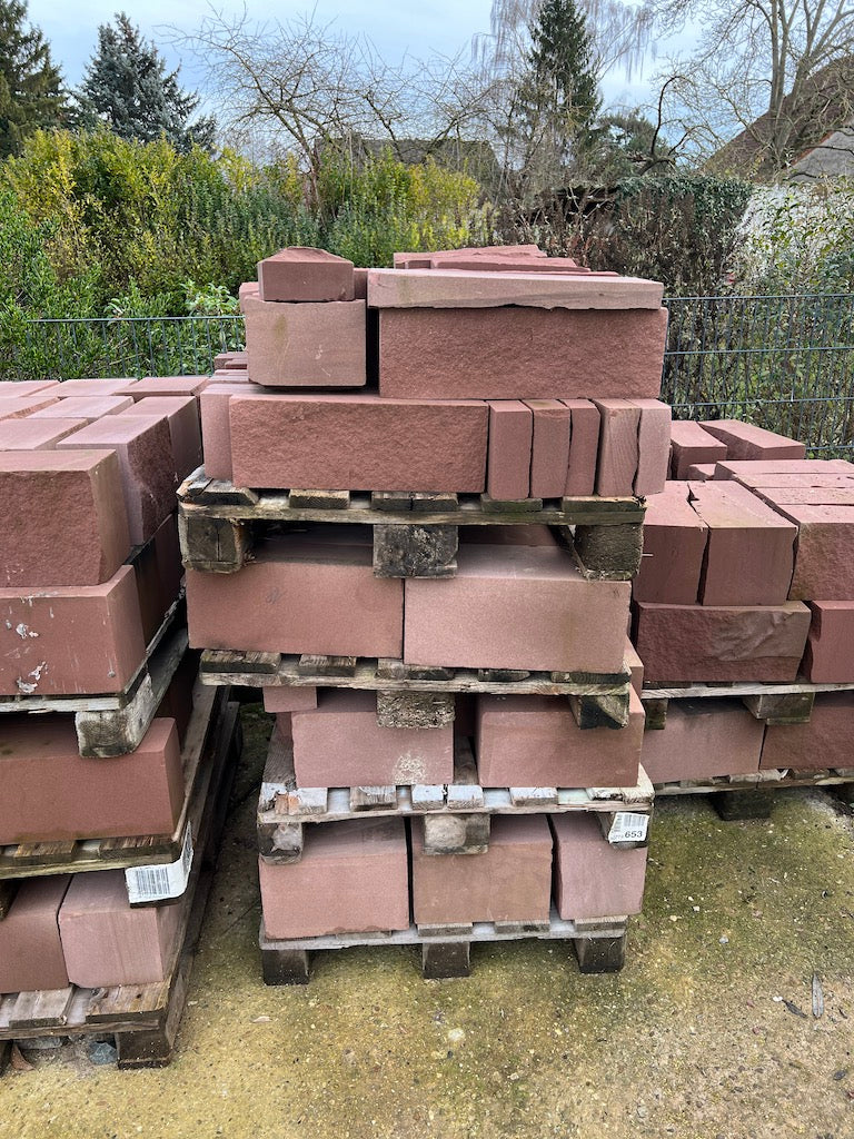Mainsandstein, neu, rot - verschiedene Produkte Bild 5
