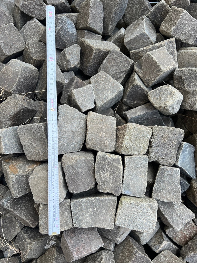 Muschelkalk Mosaikpflaster (4/6cm), gebraucht Bild 2