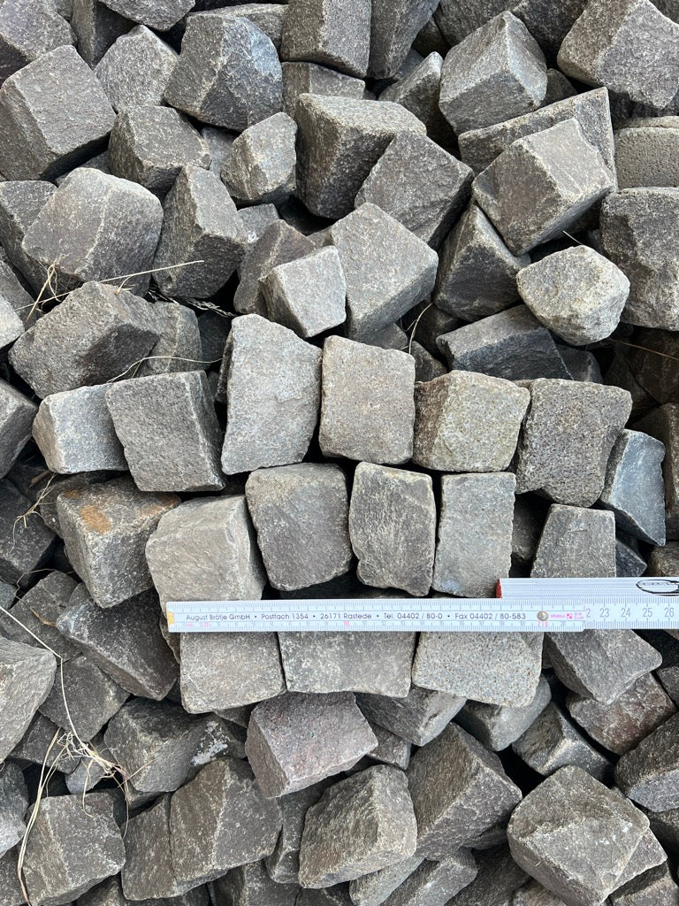 Muschelkalk Mosaikpflaster (4/6cm), gebraucht Bild 3