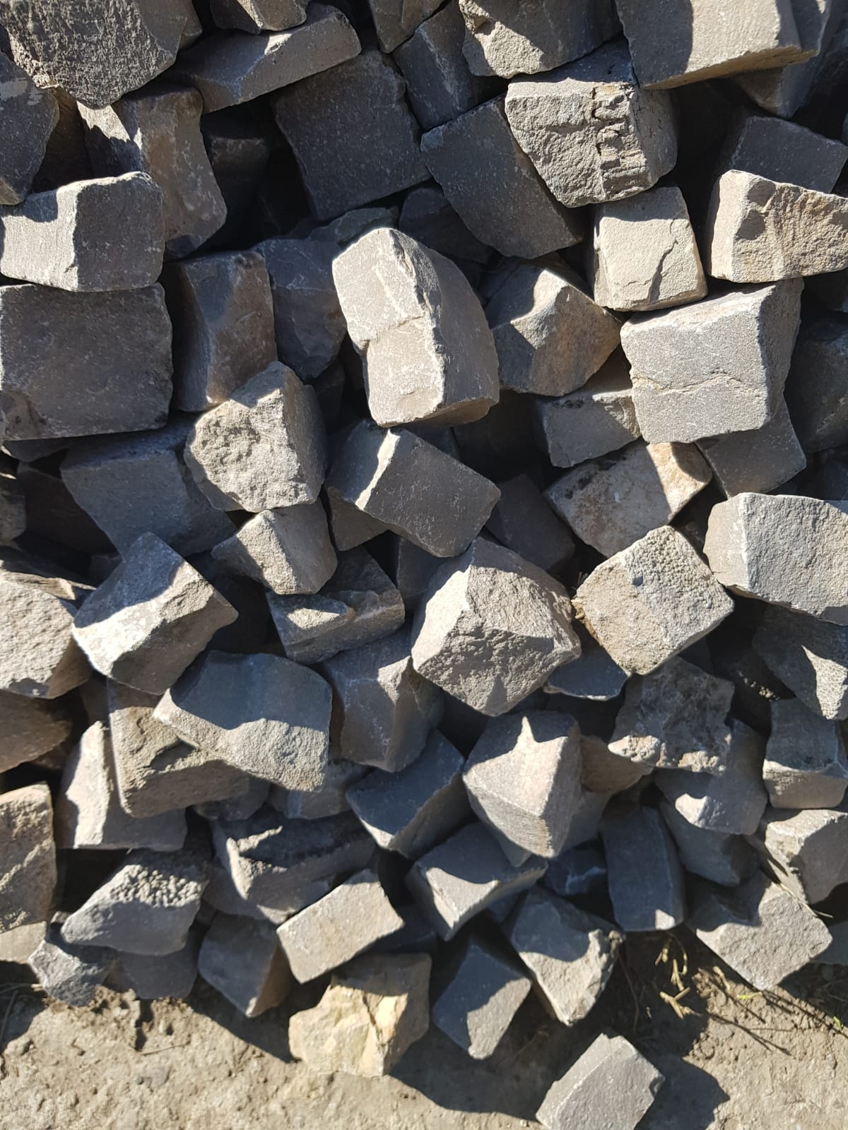 Muschelkalk Mosaikpflaster (4/6cm), gebraucht Bild 7