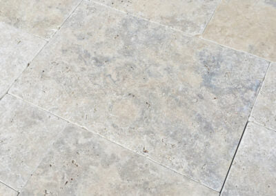 Travertin Bodenplatten, "CASHMERE SILVER"