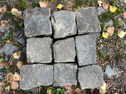 Diabaskleinpflaster 8-11cm gebraucht dunkelgrau/anthrazit