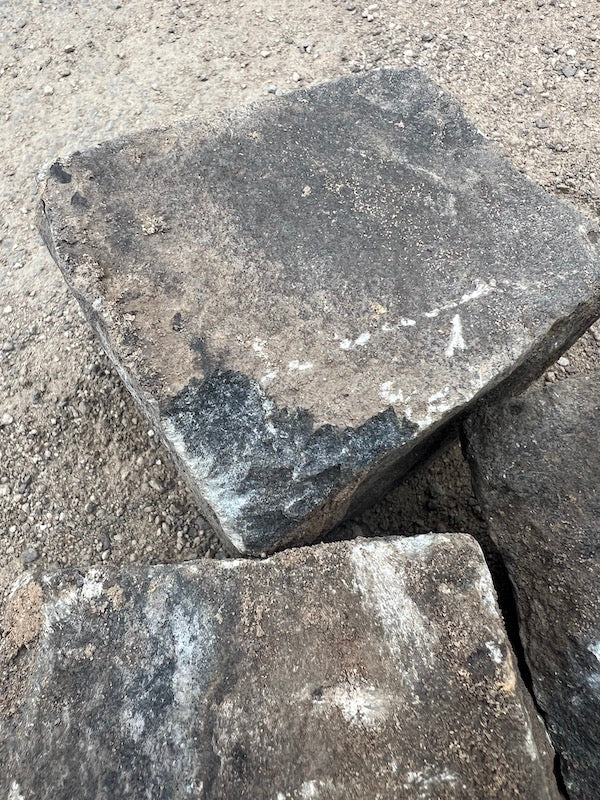 Diabaskleinpflaster 8-11cm gebraucht dunkelgrau/anthrazit