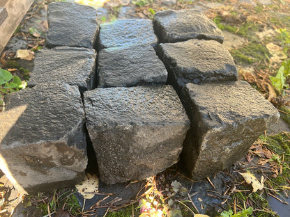 Diabaskleinpflaster 8-11cm gebraucht dunkelgrau/anthrazit